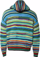 Multicolor Cotton Hooded Pullover Sweater 3