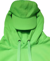 Green Polyester Hooded Sportswear Vest Sweater 4
