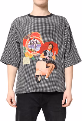 Black Graphic Print Short Sleeve T-shirt