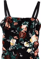 Black Floral Sequin Sleeveless Sheath Dress 5