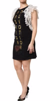 Black Fashion Devotion Embellish Mini Dress 2
