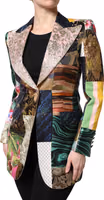 Multicolor Floral Patchwork Jacquard Jacket 2