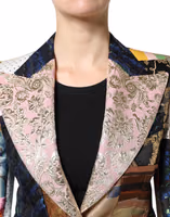 Multicolor Floral Patchwork Jacquard Jacket 4
