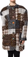 Multicolor Patchwork Button Down Jacket 1