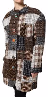 Multicolor Patchwork Button Down Jacket 2