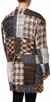 Multicolor Patchwork Button Down Jacket 4