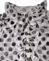 White Black Polka Dot Cotton Sleeveless Top 5
