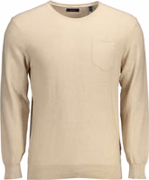 Beige Cotton Men Sweater 1