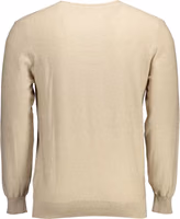Beige Cotton Men Sweater 2