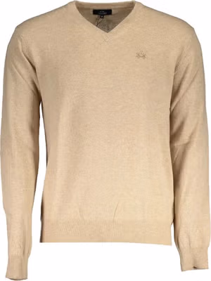 Beige Lyocell Men's Sweater