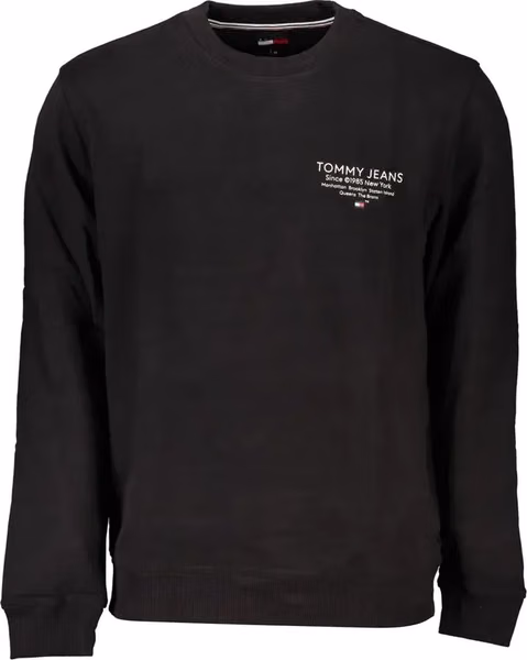 Black Cotton Men's Sweatshirt