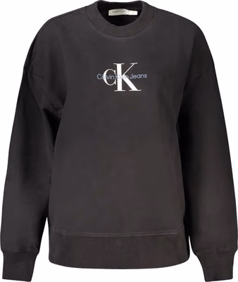 Black Cotton Women Sweater