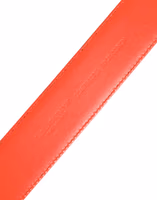 Orange Gold Tone Metal Logo Buckle Belt 4