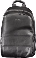 Black Polyester Men Backpack 1