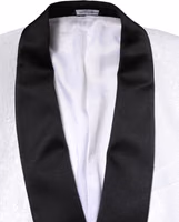 White Nylon Single Breasted Coat Blazer 4