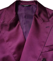 Purple Double Breasted Men Suit Coat Blazer 4