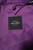 Purple Double Breasted Men Suit Coat Blazer 5