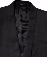 Black GOLD Single Breasted Suit Coat Blazer 4
