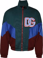 Multicolor Cotton Logo Full Zip Jacket 1