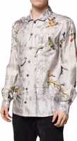 Multicolor Silk Printed Button Down Shirt 2