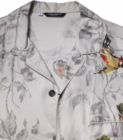 Multicolor Silk Printed Button Down Shirt 4