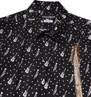 Black GOLD Instrument Embellished Shirt 4