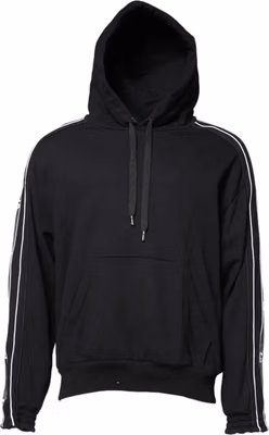 Black Cotton Logo Hooded Sweatshirt Sweater