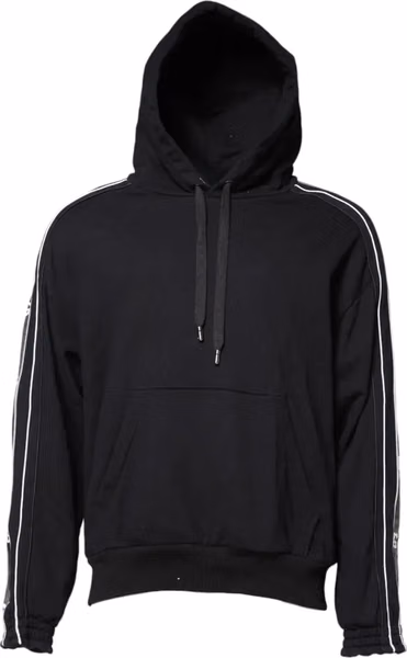 Black Cotton Logo Hooded Sweatshirt Sweater