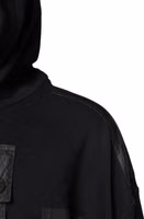 Black Cotton Hooded Sweatshirt Sweater 2