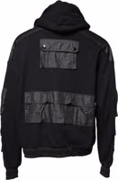 Black Cotton Hooded Sweatshirt Sweater 3