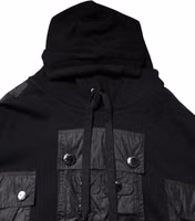 Black Cotton Hooded Sweatshirt Sweater 4