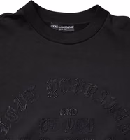 Black Embroidered Crew Neck Pullover Sweater 4