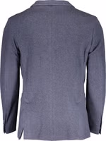 Blue Cotton Blazer Jacket 2