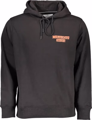 Black Cotton Men's Sweatshirt