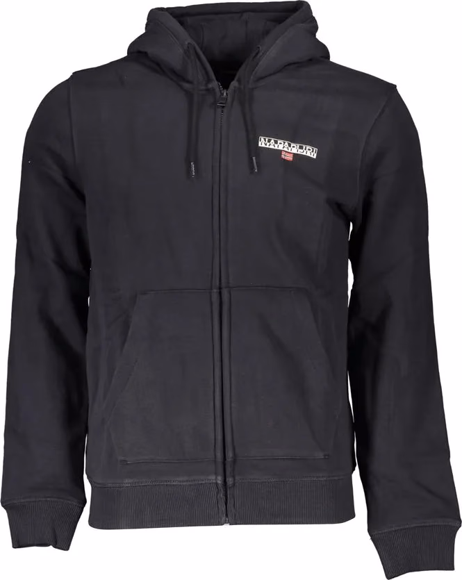 Black Cotton Men's Hoodie