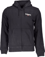 Black Cotton Men's Hoodie 1