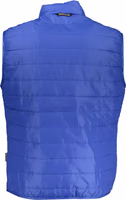 Blue Polyester Men's Sleeveless Jacket 2