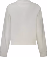 White Cotton Women Sweater 2
