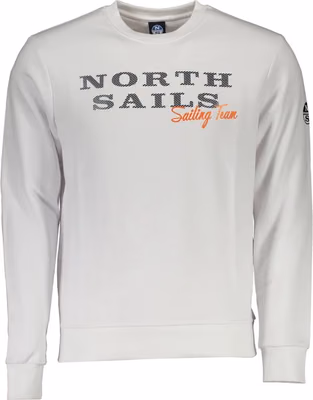 White Cotton Men Sweatshirt