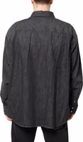 Gray Long Sleeves Button Down Denim Shirt 3
