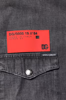 Gray Long Sleeves Button Down Denim Shirt 5