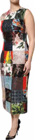 Multicolor Patchwork Sleeveless Sheath Dress 2