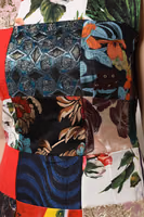 Multicolor Patchwork Sleeveless Sheath Dress 5