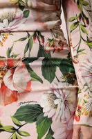 Pink Floral Silk Fit And Flared Midi Dress 5