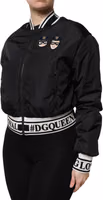 Black Nylon #DGFamily Full Zip Bomber Jacket 2