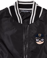 Black Nylon #DGFamily Full Zip Bomber Jacket 4