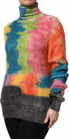 Multicolor Mohair Turtleneck Pullover Sweater 2