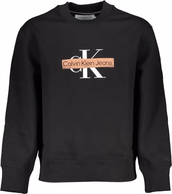 Black Cotton Men's Sweatshirt