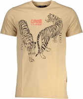 Beige Cotton Men T-Shirt 1