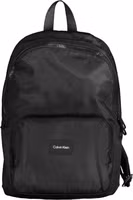 Black Polyester Men's Backpack 1